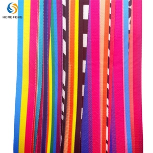 Tùy Chỉnh Tên Thương Hiệu Nylon Polyester Vải Ribbon Sọc Ngựa Vằn Mô Hình Độ Kiên Trì Cao Với Thăng Hoa Truyền Nhiệt In Ấn - Product Image 1