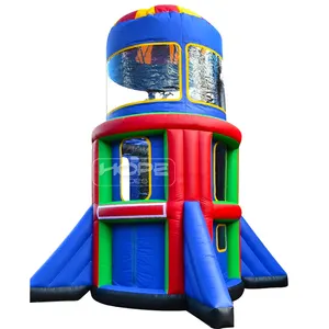 Unterhaltung verleih Fallschirm Unterhaltung mieten Attraktion Karneval Luft Abenteuer aufblasbare Spiele für Kinder bereit zu versenden
