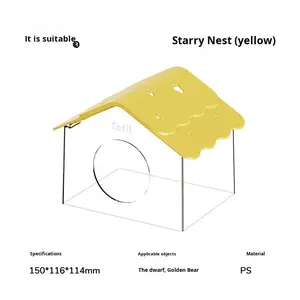 Nichoir pour <span class=keywords><strong>hamster</strong></span> Tafit en plastique, motif ciel étoilé, plusieurs couleurs disponibles, maison pour <span class=keywords><strong>hamster</strong></span> syrien, petits animaux, accessoires pour <span class=keywords><strong>hamster</strong></span> - Product Image 5