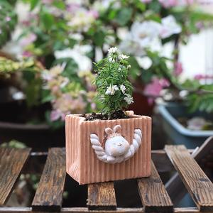 Vente chaude Coloré Polyrésine Creative Sac De Rangement Bureau Décoratif De Bureau Succulent Bonsaï Mignon Animal Jardin Planteur Pots De Fleurs - Product Image 6