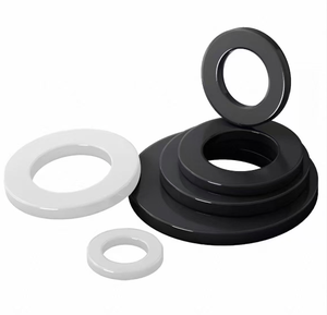 LGll N Black and White Nylon Flat <b>Washer</b> Wear-resistant Round M2.5x5x0.3/0.5/1.0 Thickness General Industry Use - Product Image 2