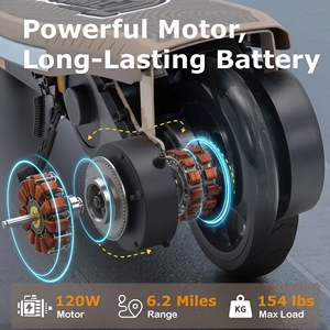 120W Motor Foldable With LED Light Wheels and Deck for Ages 6 up USA Warehouse CD11L(TIKTOK) Foldable Scoo - Product Image 5