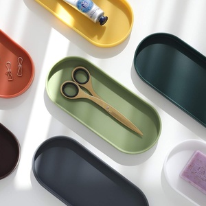 Silicone <b>Tray</b> - <b>Small</b> Vanity <b>Tray</b> Organizer - Spoon Rest Holder - Kitchen Sink, Bathroom, Multi-Purpose Modern Counter Organizer - Product Image 1