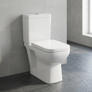 Premium Grade Washdown Ceramic Two Piece Water Closet Sleek High Quality Bathroom Toilet WC Set - Product Image 3
