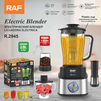 Mixeur Électrique RAF R.2945 700W 2.5L 8 Lames, Bol en PC, Moteur 7625, Démarrage Rapide, Nettoyage Facile, Pour Viande et Jus, Appareil de Cuisine OEM