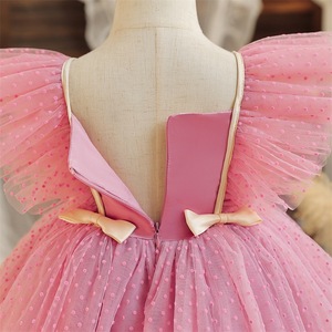 Abito da festa per <span class=keywords><strong>bambina</strong></span> all'ingrosso, ultimi modelli, vestito di compleanno per <span class=keywords><strong>bambina</strong></span> con decorazioni in pizzo per concorsi di bellezza, <span class=keywords><strong>abbigliamento</strong></span> per neonati e bambini - Product Image 5
