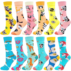 Calcetines de Vestir Unisex de Algodón para Invierno, Ecológicos, Divertidos y Coloridos, Calcetines de Moda Personalizados con Diseño de Planeta Bordado en Jacquard, Venta al Por Mayor - Product Image 1