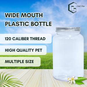 ขวดอาหารสัตว์เลี้ยงแบบมีฝาเกลียวบรรจุภัณฑ์ใสแห้งขนมอาหารการพิมพ์สกรีนโลโก้แบบกว้างไม่มี BPA - Product Image 2