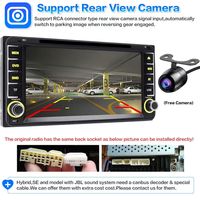 Autoradio pour Corolla 2000-2006 CarPlay Android Auto GPS Navigation MP3 pour lecteur CD Écran tactile 7 pouces pour Android