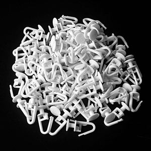 Minimalist Design Quiet Wave Ripple Fold Curtain Track Runner Wheeled Hooks Curtain Accessories in Plastic <b>Window</b> Decoration - Product Image 6