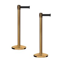 Barrières escamotables de manière de file d'attente de ceinture de longueur incorporée par coutume pour le plancher