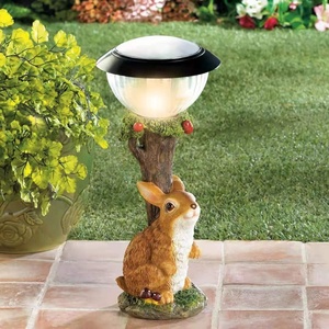 Cross Border energia solare <span class=keywords><strong>giardino</strong></span> elfo resina coniglio gatto cane Pet cortile ornamenti <span class=keywords><strong>per</strong></span> il giardinaggio - Product Image 4