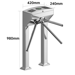 Kiểm soát truy cập giá ba chân cổng an ninh Hệ thống vé ba chân cổng rào cản mã vạch nhận dạng chân máy An Ninh turnstiles - Product Image 2