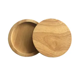 Posavasos de madera de roble impermeable duradero antideslizante personalizado para bebidas, decoración del hogar cocina posavasos de madera para tazas