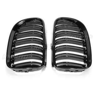 Paire de grilles de calandre avant noires brillantes pour BMW Série 3 E92 E93 Facelift 2010-2014 316i 320d 320i 323i 325d 325i 330i - Product Image 2