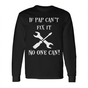 Si Pap no lo puede arreglar, nadie puede, papá, abuelo, camiseta de manga larga - Product Image 2