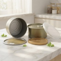 Vente en gros de thon en conserve de Chine 185 g, boîte métallique à ouverture facile, boîte vide pour thon