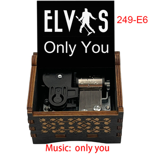 Only You Wooden Music Box 18 Note Wind up Movement Special Gift for Wife Husband Lover Girlfriend Birthday Valentine's Day - Product Image 5
