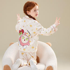 <span class=keywords><strong>Pijamas</strong></span> Casuales para <span class=keywords><strong>Niñas</strong></span> 2025, Primavera-Otoño, Algodón Puro <span class=keywords><strong>de</strong></span> Primera Clase, Largo Completo, Suaves, Ropa <span class=keywords><strong>de</strong></span> Dormir Infantil OEM - Product Image 6