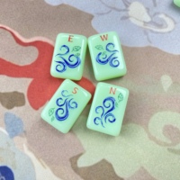 Ensemble de Mahjong Américain Moderne Premium Prêt à l'Expédition, Tuiles en Acrylique de Luxe Personnalisables, Pliable et Portable, Vente Directe Usine, Cadeau pour la Famille
