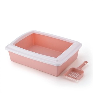 <b>Cat</b> Litter <b>Box</b> Square PP Material With Scoop For <b>Cats</b> - Product Image 3
