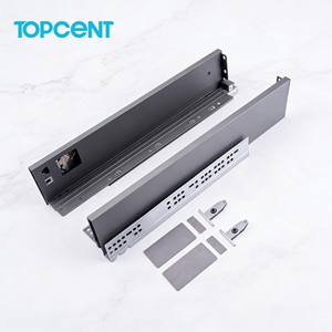 Sistema de Cajones TOPCENT de Fábrica, Diseño Moderno con <span class=keywords><strong>Cierre</strong></span> Suave 4D, Sistema de Cajones Delgados con Montaje Inferior para Cocina y Apartamento - Product Image 1