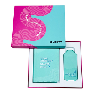 Meilleur <span class=keywords><strong>prix</strong></span> ensemble d'étiquettes à bagages et porte-passeport en cuir PU bleu uni avec logo personnalisé étiquette nominative durable pour le voyage - Product Image 4