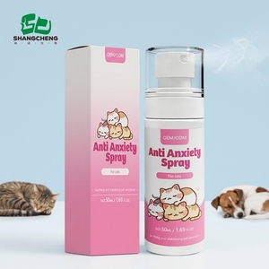Spray apaisant aux phéromones pour chats aux huiles essentielles végétales, L-Tryptophane et extrait de racine de <span class=keywords><strong>valériane</strong></span>, absorption rapide et sûre pour réduire l'anxiété des animaux de compagnie - Product Image 1