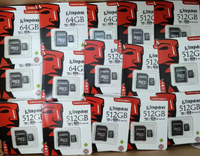 Carte TF Kingston 32 Go Classe 10, Carte SD Mémoire 128 Go, Carte pour Téléphone et Appareil Photo 64 Go 256 Go 512 Go, Carte SD Flash pour Enregistreur de Surveillance