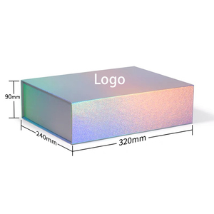 Özel Logo çevre dostu katlanır paket manyetik kapatma hediye ayakkabı kutusu nakliye kağit kutu - Product Image 3