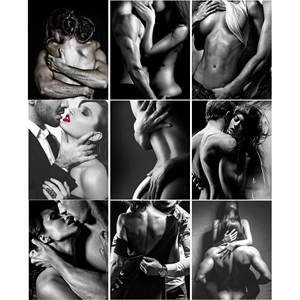 Kit de <span class=keywords><strong>Peinture</strong></span> Diamant 5D par Numéro pour Amoureux de la Mode, Motif Couple, Mosaïque 5D, Strass, Toile, <span class=keywords><strong>Art</strong></span> Mural - Product Image 1