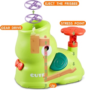 Cartone animato disco volante Set disco disco volante Kick-Start Catch guanto sport all'aria aperta giocattolo per bambini divertente cortile disco volante gioco fatto di plastica - Product Image 3