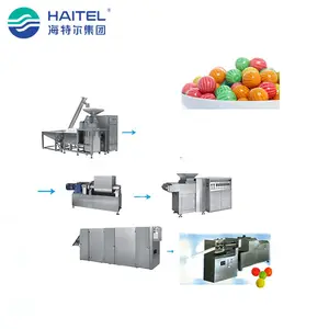 Complete Ball Bubble Gum Production Line chewing gum candy making machine