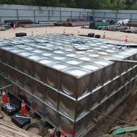Réservoir d'eau souterrain en acier galvanisé BDF pour la collecte de l'eau de pluie, 5000 m³, grand réservoir d'eau modulaire, réservoir d'eau incendie souterrain