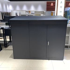 Abri à vélos de jardin en métal, abri de rangement pour vélos en acier galvanisé, casier à vélos extérieur, garage à vélos imperméable avec 2 portes - Product Image 5