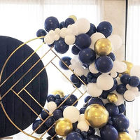 5/10/12/18 pouces mat bleu nuit ballon guirlande arc Kit métallique Chrome Ballons guirlande Kit pour la fête de mariage
