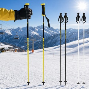 Bâtons <span class=keywords><strong>de</strong></span> <span class=keywords><strong>ski</strong></span> en alliage d'aluminium haute résistance, légers, pour adultes, pour le <span class=keywords><strong>ski</strong></span> <span class=keywords><strong>alpin</strong></span>, bâtons <span class=keywords><strong>de</strong></span> <span class=keywords><strong>ski</strong></span> <span class=keywords><strong>de</strong></span> descente, 100-130 cm - Product Image 2