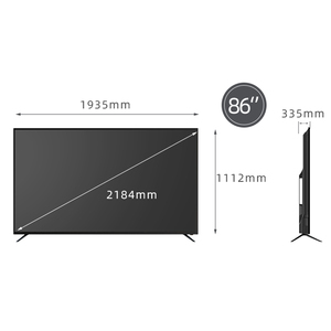 ทีวีสมาร์ททีวีจอใหญ่ 86 นิ้ว 4K Ultra Thin UHD หน้าจอ LCD ขนาดใหญ่ 1.5G+8G รองรับ Wifi  ทีวี 85 นิ้ว 4K สมาร์ททีวี - Product Image 6