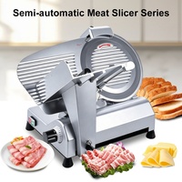 Trancheuse à viande, fromage et jambon électrique commerciale Welldone, nouvelle, semi-automatique, épaisseur réglable, lame de 300 mm, épaisseur de coupe de 0 à 17 mm