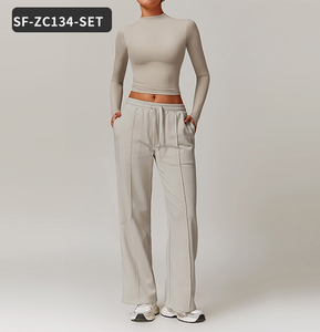 <span class=keywords><strong>Set</strong></span> di felpe sportive per il tempo libero con cappuccio da <span class=keywords><strong>donna</strong></span> a manica lunga per Fitness sport <span class=keywords><strong>allenamento</strong></span> palestra <span class=keywords><strong>set</strong></span> da Yoga per ragazze all'aperto - Product Image 3