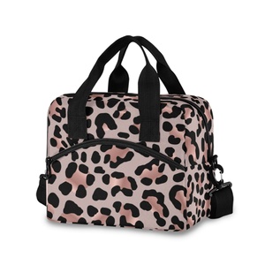 Cheap Price Customs logo Patterns Leopard Print Portable Waterproof Lunch Cooler Bags Large Size for Sale - Product Image 1