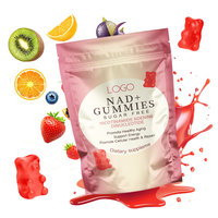 Gummies NAD+ Supplémentaires Sans Sucre Biologiques Vitamine B3 Niacinamide : Booste la Régénération NAD et l'Énergie