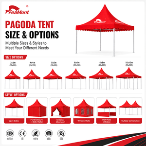 FEAMONT European High Peak Pagoda <strong>Tent</strong> Aluminum Party Marquee for Outdoor Holiday Celebration Reception <strong>UK</strong> Germany Market - Product Image 2