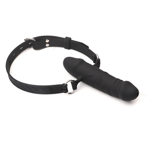 Hollow Mouth Gag Penis Silicone <b>Dildo</b> Soft <b>Realistic</b> 220g for BDSM Practice - Product Image 5