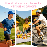 Casquette de baseball 5 panneaux personnalisée avec logo brodé à la main – Vente en gros de casquettes promotionnelles formelles – Offre spéciale