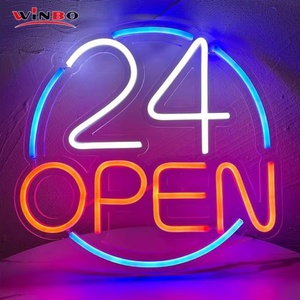 Letrero de Neón Personalizado con Logotipo Abierto Iluminado, Letrero de Acrílico para Barbería, Letrero de Neón LED RGB Personalizado para Negocios, Bares y Tiendas - Product Image 1
