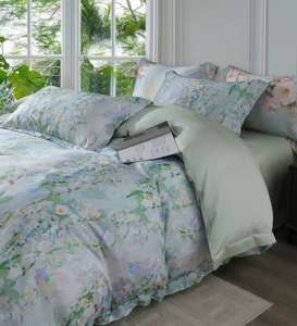 Ensemble de couette imprimé de style européen, couette d'été fraîche d'été lisse et lavable en soie, couette de style mince Tencel - Product Image 6