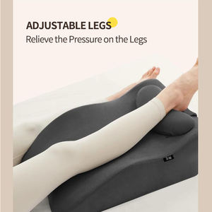 Ensemble d'<span class=keywords><strong>oreillers</strong></span> orthopédiques en mousse à mémoire <span class=keywords><strong>de</strong></span> <span class=keywords><strong>forme</strong></span> pour le soutien du dos et le soulagement <span class=keywords><strong>de</strong></span> la douleur, système d'élévation des jambes réglable, utilisation relaxante en avion et au lit - Product Image 2