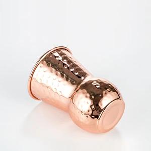 Design spécial Moscow Mule Cuivre Plaqué Or Diamant Martelé Mug Verre à Bière <span class=keywords><strong>sans</strong></span> Poignée pour <span class=keywords><strong>Boisson</strong></span> Boissons et <span class=keywords><strong>Alcool</strong></span> - Product Image 3