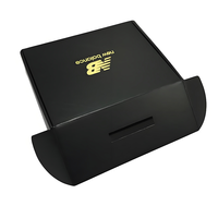 Boîte d'emballage noire jetable portable avec impression personnalisée en gros Logo Design Insert en papier empilable pour bouteilles de parfum